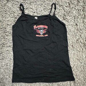 Y2K Biker Graphic Baby Tank Size XXL